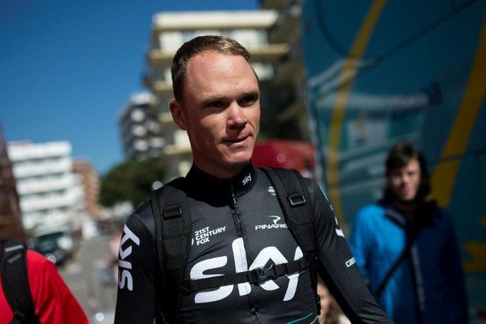 Sky's Chris Froome before the start of the first stage of the Tour of Catalonia, on March 20, 2017