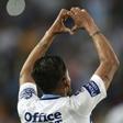 Pachuca's Franco Jara celebrates after scoring a goal against Tigres during their CONCACAF Champions League final match, at the Hidalgo stadium in Pachuca, Mexico, on April 26, 2017