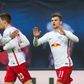 Leipzig's Timo Werner (R) celebrates with teammates after scoring against Hoffenheim in Leipzig, eastern Germany on January 28, 2017