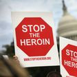 Activists and family members of people who have died from opioid/heroin use take part in a "Fed Up!" rally at Capitol Hill in Washington, DC