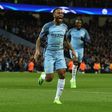 Manchester City's midfielder Raheem Sterling celebrates scoring the opening goal during the Champions League football match against Monaco February 21, 2017
