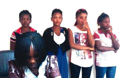 The trafficked ladies and their sister