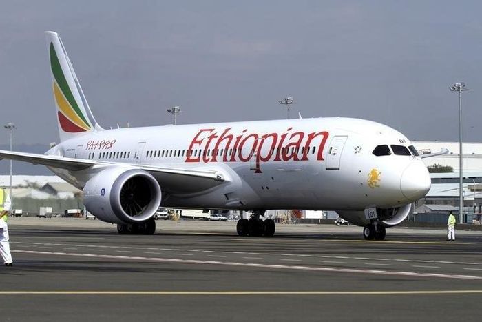 A member of the ground crew directs an Ethiopian Airlines plane at the Bole International Airport in Ethiopia's capital Addis Ababa, August 21, 2015.   REUTERS/Tiksa Negeri