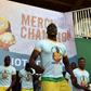 Guinea's players wearing tee-shirts with a picture of Cheick Tiote enter the stadium under a poster reading, "Thank you Champion'' prior to the start of the 2019 African Cup of Nations qualifier football match in Bouake on June 10, 2017