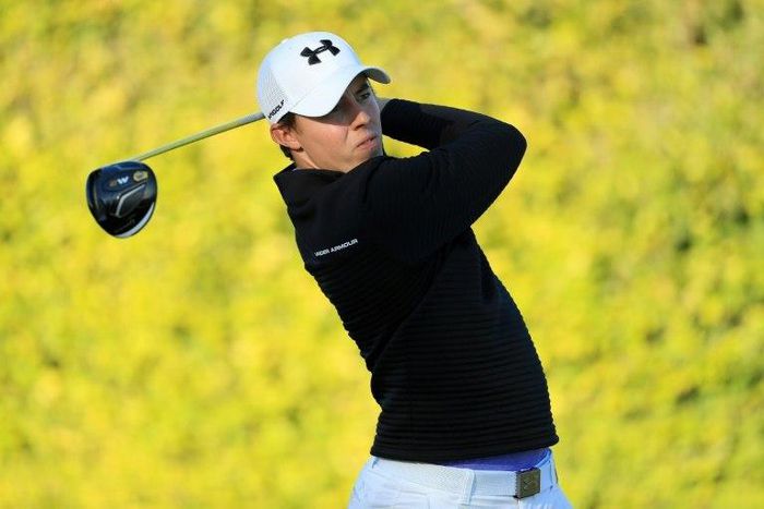 Matthew Fitzpatrick of England plays his shot from the ninth tee during the first round of the Arnold Palmer Invitational Presented By MasterCard on March 16, 2017 in Orlando, Florida