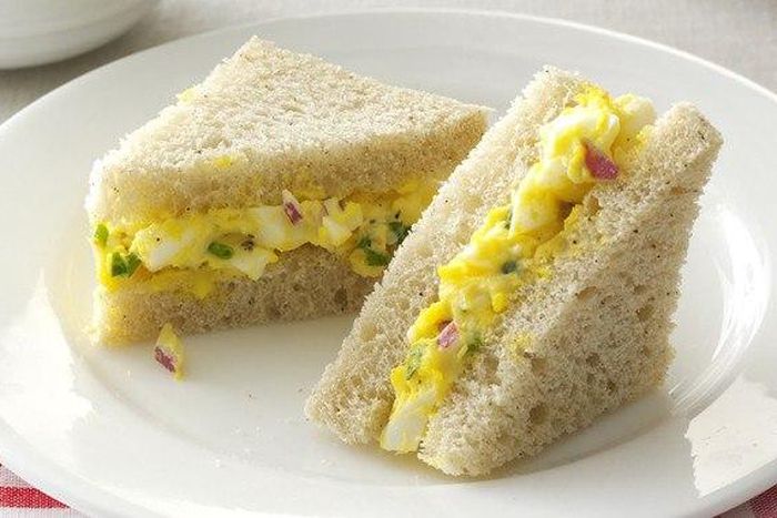Delicious egg salad for sandwich