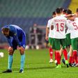 Netherland's Bas Dost reacts after losing the FIFA World Cup 2018 qualification football match against Bulgaria in Sofia on March 25, 2017