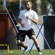 Juventus' forward Gonzalo Higuain from Argentina takes part in a training session at the Juventus Training Center in Vinovo, near Turin, on April 10, 2017