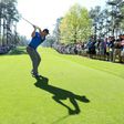 Jon Rahm of Spain plays his shot from the seventh tee during a practice round prior to the start of the 2017 Masters Tournament, at Augusta National Golf Club in Georgia, on April 4, 2017