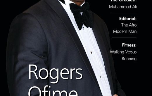 Rogers Ofime on the cover of Guardian Life magazine