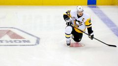 Sidney Crosby of the Pittsburgh Penguins leads the NHL with 44 goals this season, only the second time in his career he set the pace