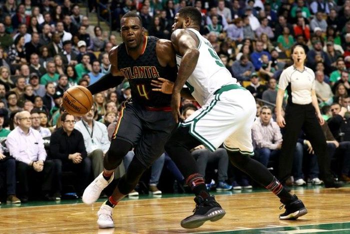The Celtics, comprehensively beaten by the Cavaliers earlier in the week, slid to another costly defeat as Paul Millsap (L) inspired Atlanta to a 123-116 win