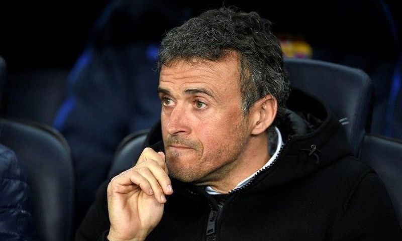 Barcelona's coach Luis Enrique looks on before their match against Real Sporting de Gijon at the Camp Nou stadium in Barcelona on March 1, 2017