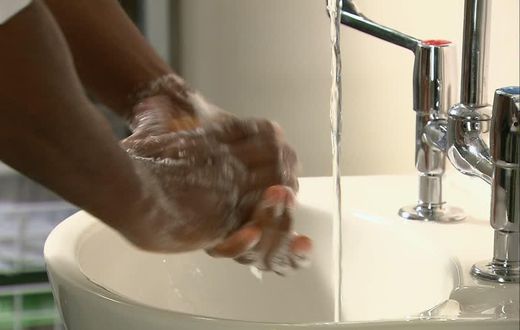 Washing hands