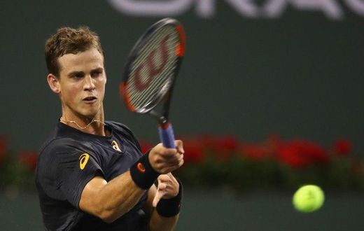 Vasek Pospisil, ranked 129th in the world, triumphed 6-4, 7-6 (7/5) over Andy Murray at Indian Wells, sealing the biggest win of his career to the delight of the court crowd