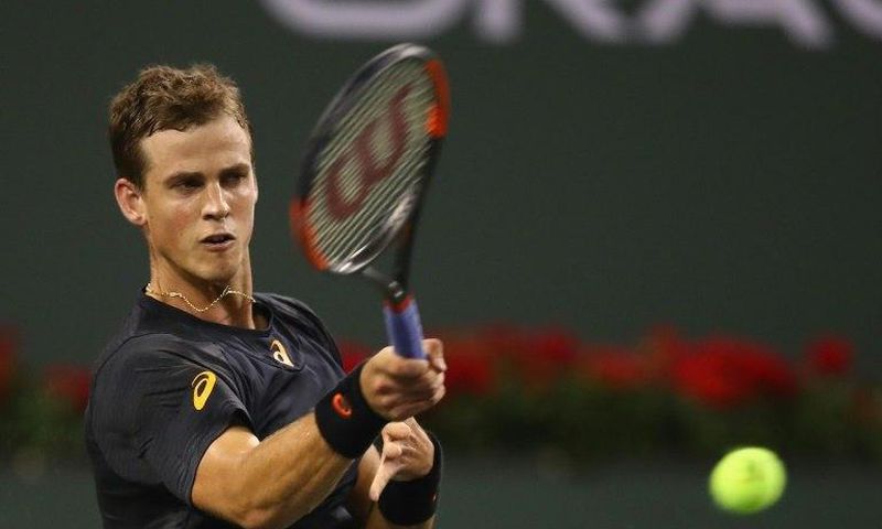Vasek Pospisil, ranked 129th in the world, triumphed 6-4, 7-6 (7/5) over Andy Murray at Indian Wells, sealing the biggest win of his career to the delight of the court crowd