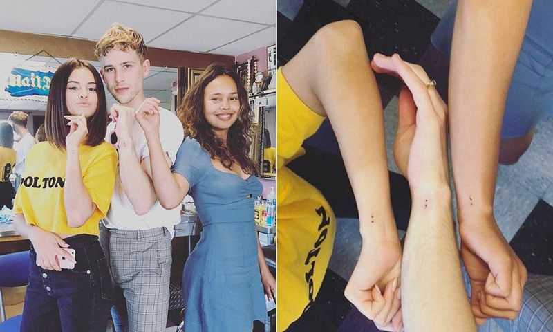 Selena Gomez gets tattoo for mental health awareness.
