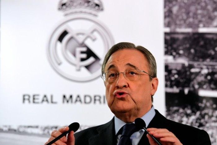 Real Madrid president Florentino Perez