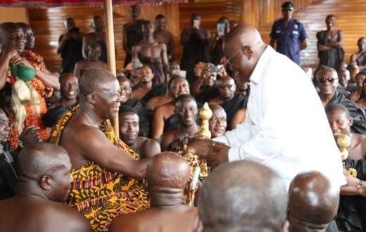 Nana Addo pays courtesy call on Asantehene