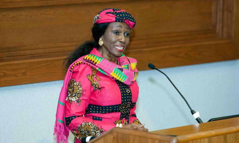 Flagbearer of the National Democratic Party, Konadu Agyeman Rawlings