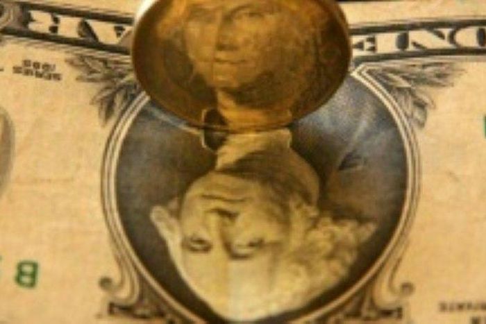 The dollar has tumbled after the Federal Reserve lifted interest rates but signalled a slower pace of increases this year