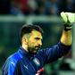 Italy's goalkeeper Gianluigi Buffon warms up before the FIFA World Cup 2018 qualification football match against Albania on March 24, 2017
