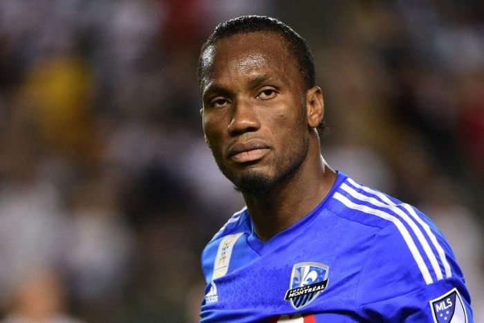 Didier Drogba of the Montreal Impact, seen ahead of a MLS match in Carson, California