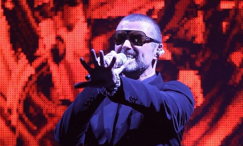 Late British singer George Michael performs on stage in the French city of Nice in September 2011