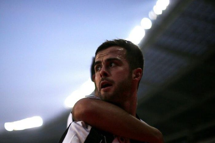 Juventus' midfielder Miralem Pjanic looks on during the Italian Serie A football match between Torino and Juventus on December 11, 2016