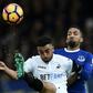 Winger Aaron Lennon (right) in Premier League action for Everton in November 2016