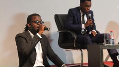 Jupitar and Patoranking at the "GOE" album launch