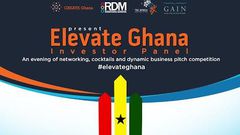 Offical poster for Elevate Ghana Investor Pitch Competition