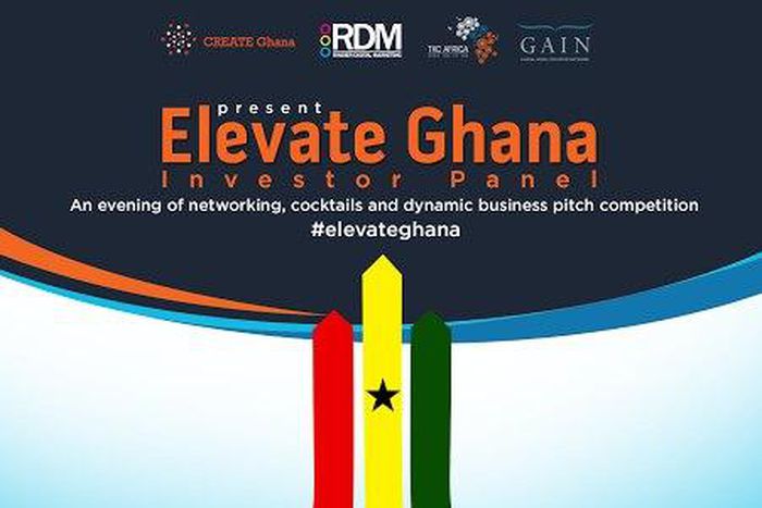 Offical poster for Elevate Ghana Investor Pitch Competition