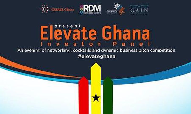 Offical poster for Elevate Ghana Investor Pitch Competition