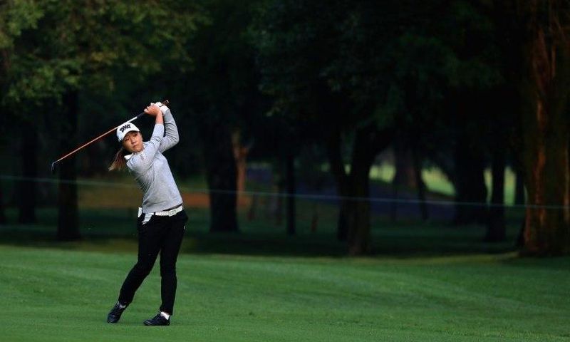 Lydia Ko of New Zealand hits a fairway shot on the second hole during the first round of the Citibanamex Lorena Ochoa Match Play Presented by Aeromexico and Delta at Club De Golf Mexico on May 4, 2017