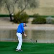 Bubba Watson plays a shot from the fairway after taking a drop on the 15th hole during the second round of the Waste Management Phoenix Open at TPC Scottsdale on February 3, 2017 in Scottsdale, Arizona