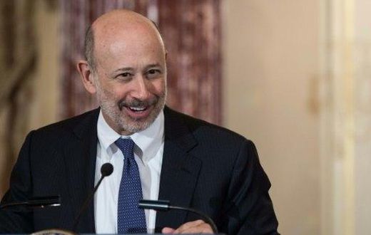 Goldman Sachs chairman and CEO Lloyd Blankfein, pictured in 2015, said the company is "well-positioned to not only meet our clients' diverse needs, but also to generate operating leverage for our shareholders"