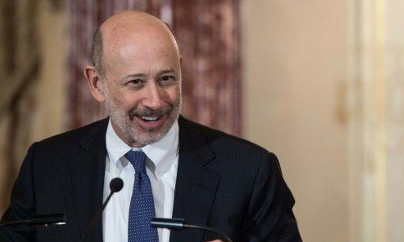 Goldman Sachs chairman and CEO Lloyd Blankfein, pictured in 2015, said the company is "well-positioned to not only meet our clients' diverse needs, but also to generate operating leverage for our shareholders"