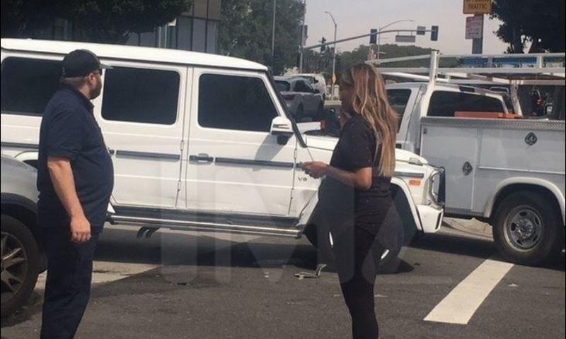 Ciara involved in a car crash