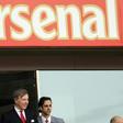 Arsenal majority owner Stan Kroenke (2nd L) looks on from the executive boxes during his team's Premier League game against Liverpool at the Emirates Stadium in London on April 17, 2011