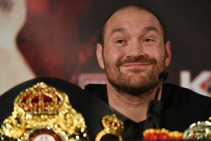 Tyson Fury (pictured) and cousin and fellow heavyweight Hughie Fury tested positive for the banned steroid nandrolone in 2015