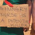 Scores of unemployed nurses on Wednesday, April 27, hit the streets to protest against delays in their postings