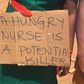 Scores of unemployed nurses on Wednesday, April 27, hit the streets to protest against delays in their postings