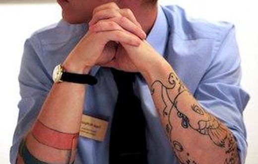 Tattoos should be covered at the office
