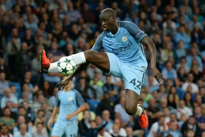 Manchester City's Ivorian midfielder and captain Yaya Toure controls the ball during the UEFA Champions league second leg play-off football match between Manchester City and Steaua Bucharest on August 24, 2016