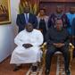 President John Dramani Mahama with the nine-member EXIM Bank Board of Directors.