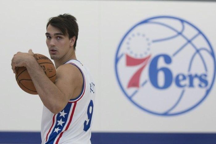 Dario Saric, pictured in 2016, sparked the Philadelphia 76ers as the team rallied to win for the third time in four games