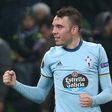 Celta Vigo's forward Iago Aspas, pictured in March 2017, has scored 21 goals this season to help Celta reach the quarter-finals of the Europa League