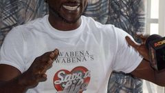 Highlife artiste, Kwabena Kwabena with a smile