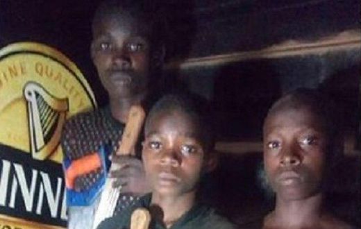 The kid robbers armed for operation